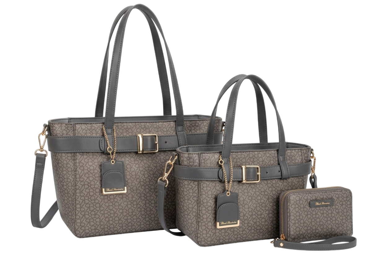 62165/SETM13 L SHOPPING, M BAULETTO, XS PORTAFOGLIO PIETRA 41233