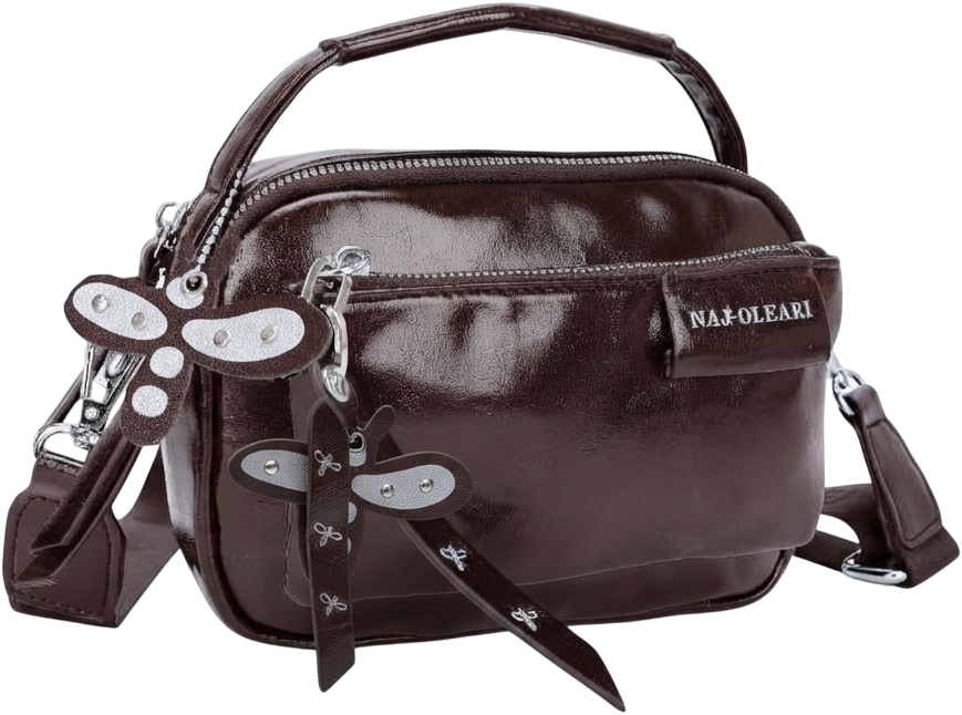 62131/PUR2 REPORT PICCOLA CON MANICO CIOCCOLATO 19x14cm 41233