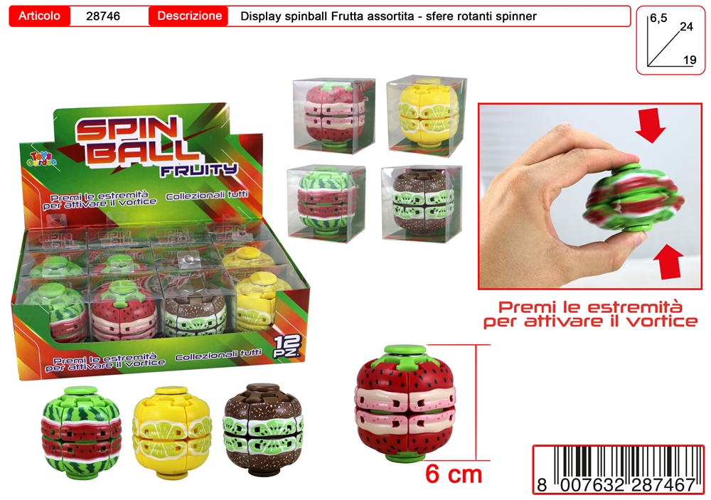 SPINBALL FRUITS 28746 41452