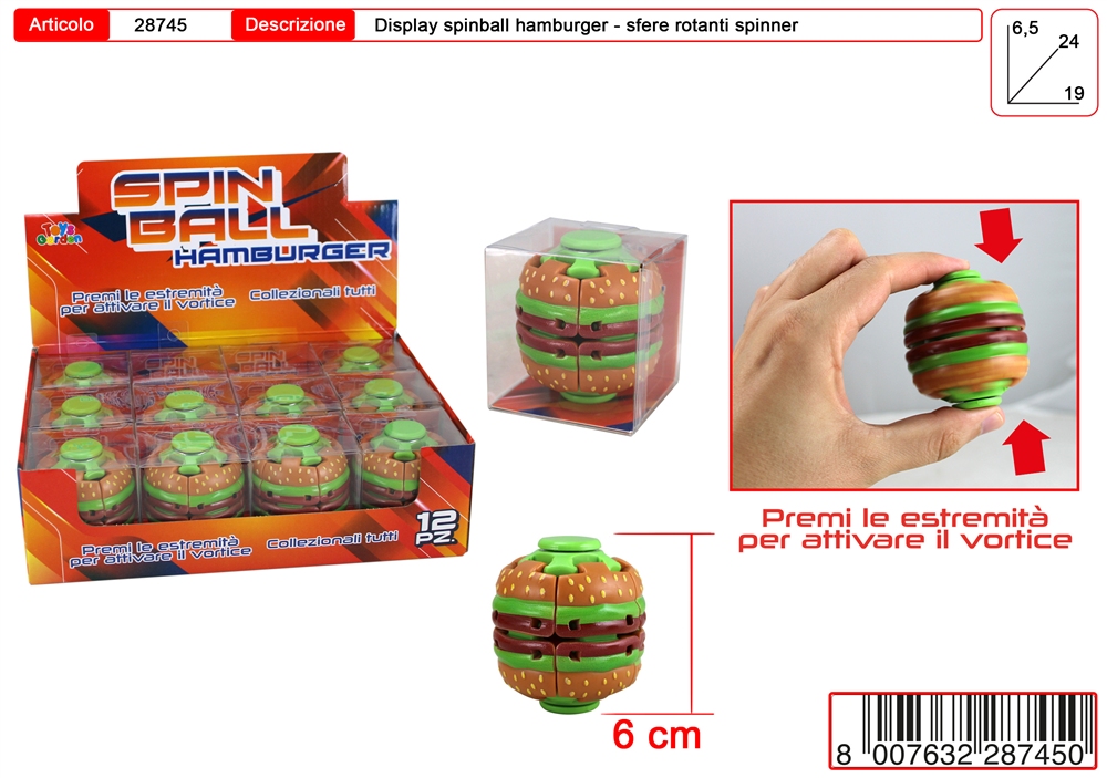 SPINBALL HAMBURGER 28745 41452