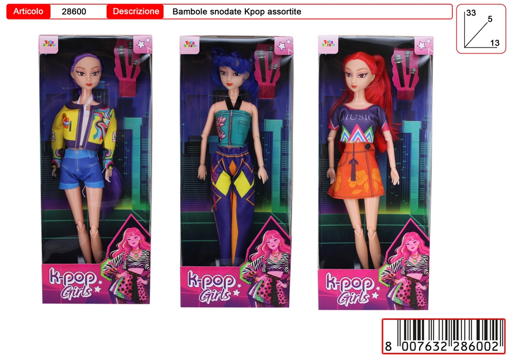 K-POP GIRLS BAMBOLA SINGOLA 28600 41452