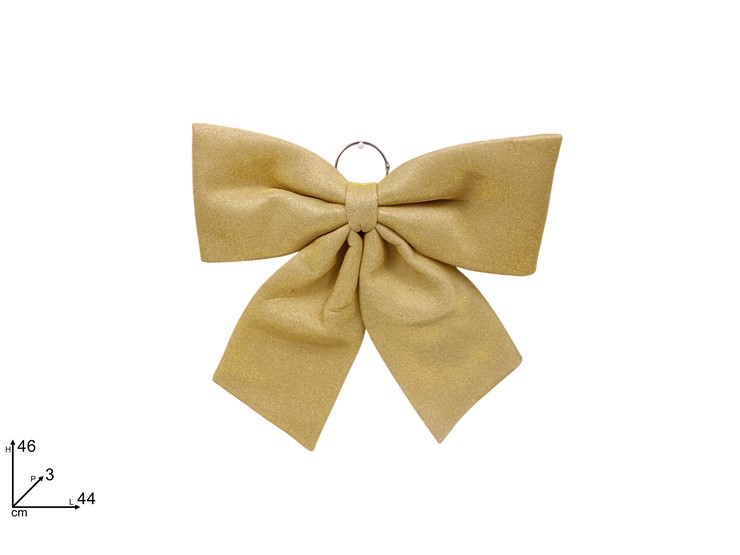 FIOCCO GLITTERATO 44cm ORO 393926 40649