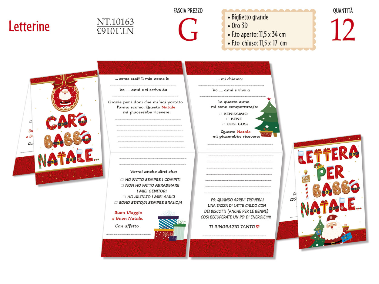 NT10163 LETTERINA DI NATALE 40631