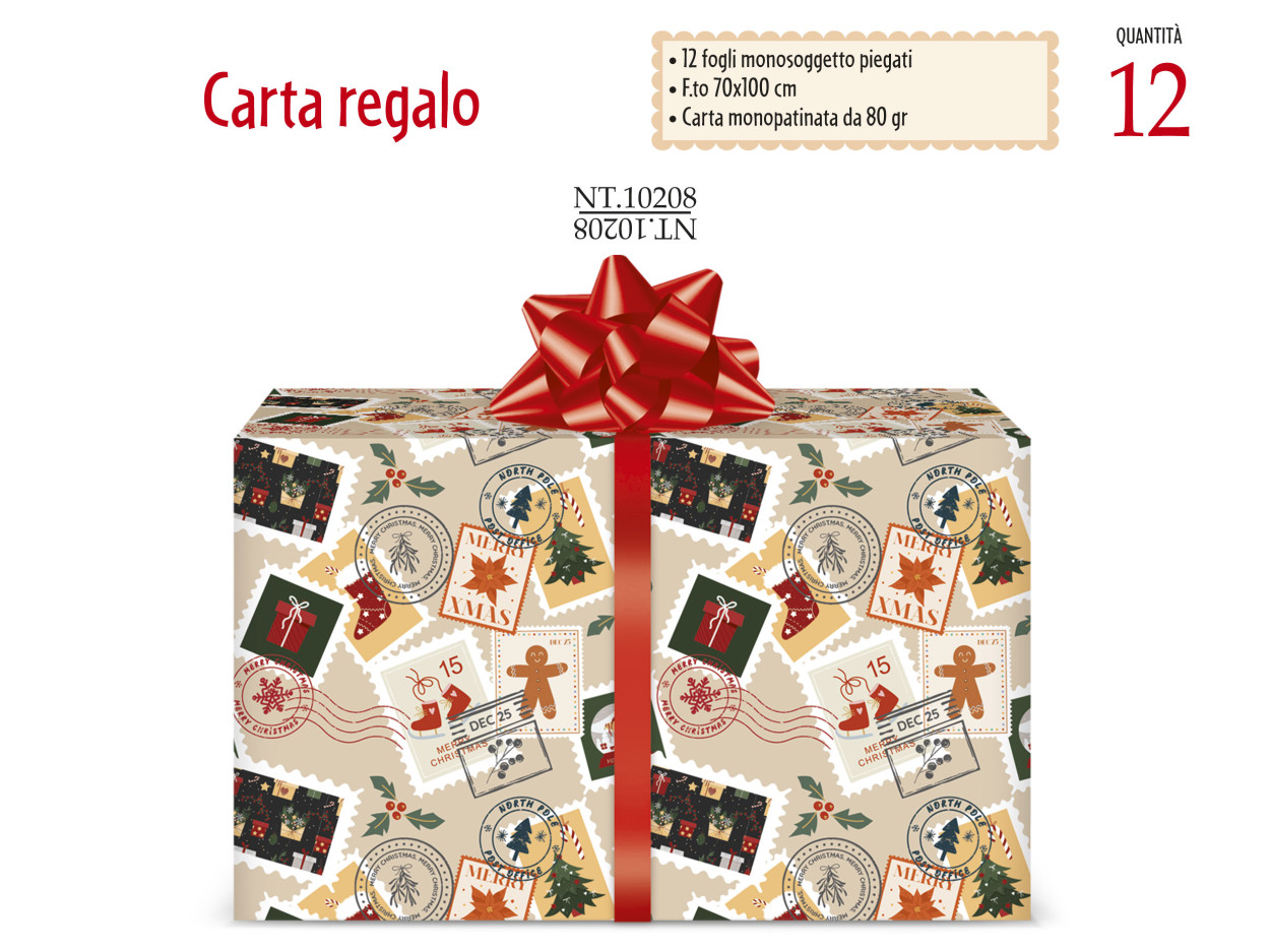 NT10208 CARTA REGALO DI NATALE 40631