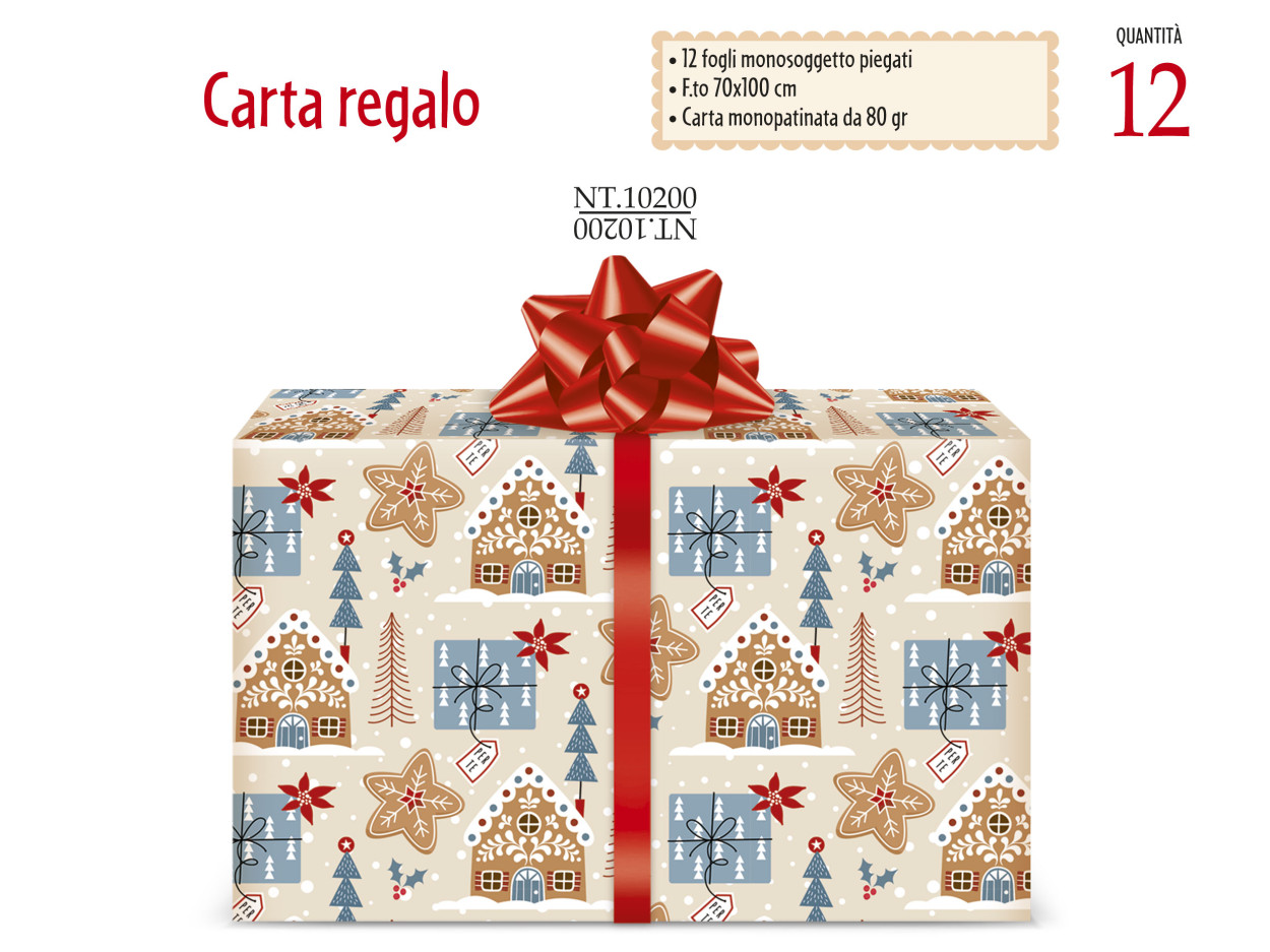 NT10200 CARTA REGALO DI NATALE 40631