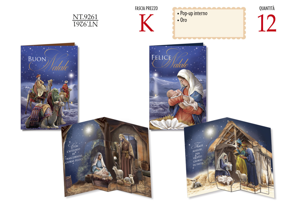 NT9261 BIGLIETTI POP UP RELIGIOSO 40631