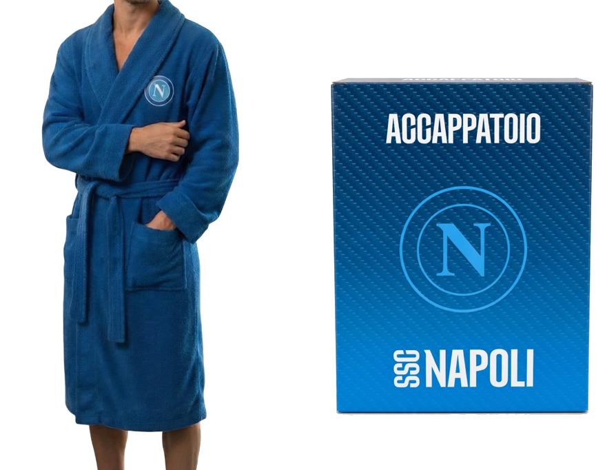 FL564 ACCAPPATOIO NAPOLI SPUGNA TAGLIA XL AZZURRO 100% COTONE 55844