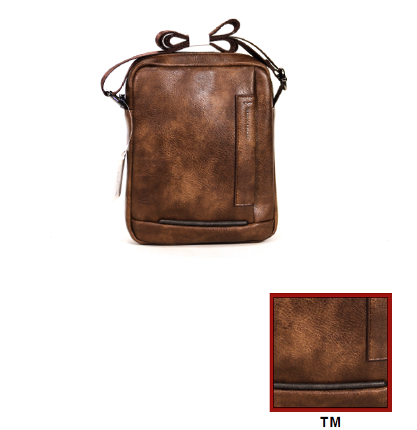 BAG519 BAG UOMO ADM S TESTA MORO 22x18x5cm 52248