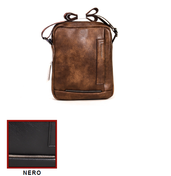 BAG519 BAG UOMO ADM S NERO 22x18x5cm 52248