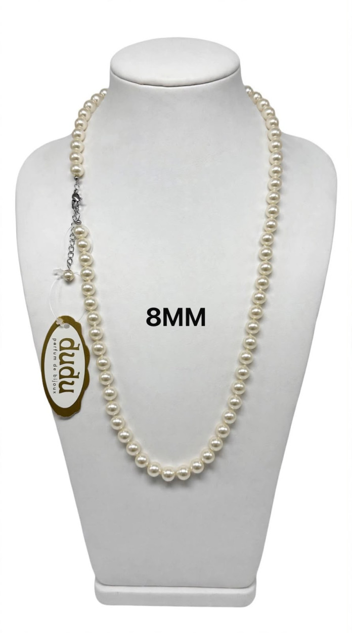 N816 COLLANA PERLA 8MM 40421