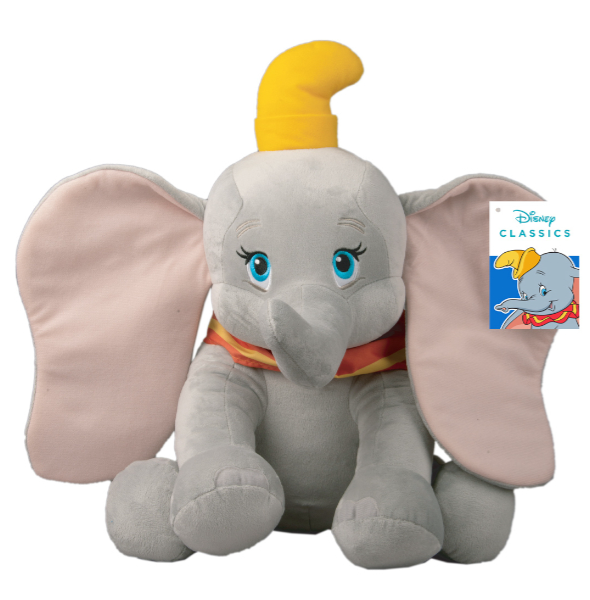 DCL9380-2 (MIS 7) ANIMAL FRIENDS DUMBO PELUCHE 45cm SEDUTO CON SUONO 41115