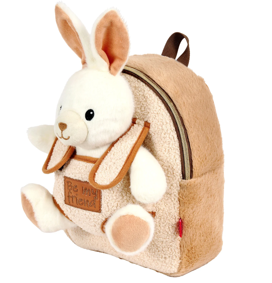ZAINETTO CON PELUCHE CONIGLIO 21cm 13092 40035