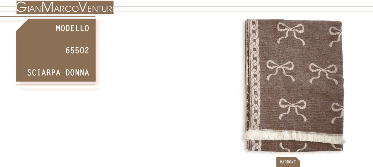 65502MAR SCIARPA DONNA MARRONE 41100