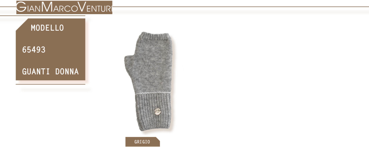 65493GR GUANTO DONNA GRIGIO 41100