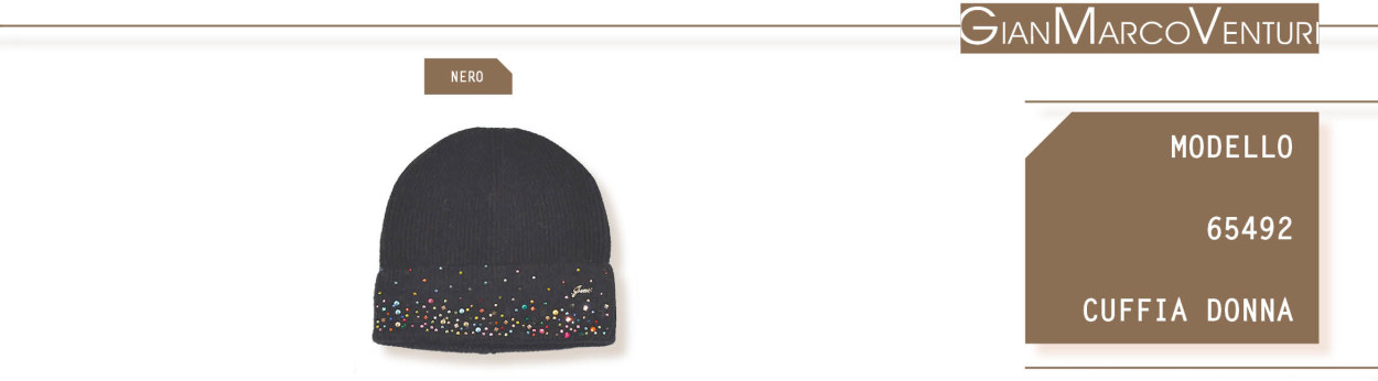 65492N CAPPELLO DONNA NERO 41100