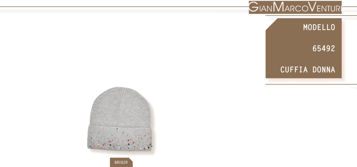 65492GR CAPPELLO DONNA GRIGIO 41100