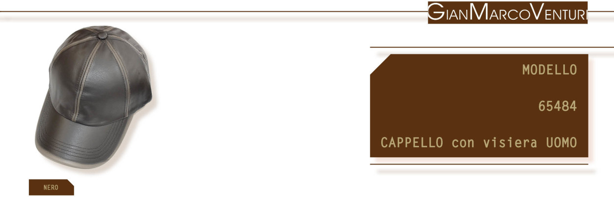 65484N CAPPELLO BASEBALL UOMO NERO 41100