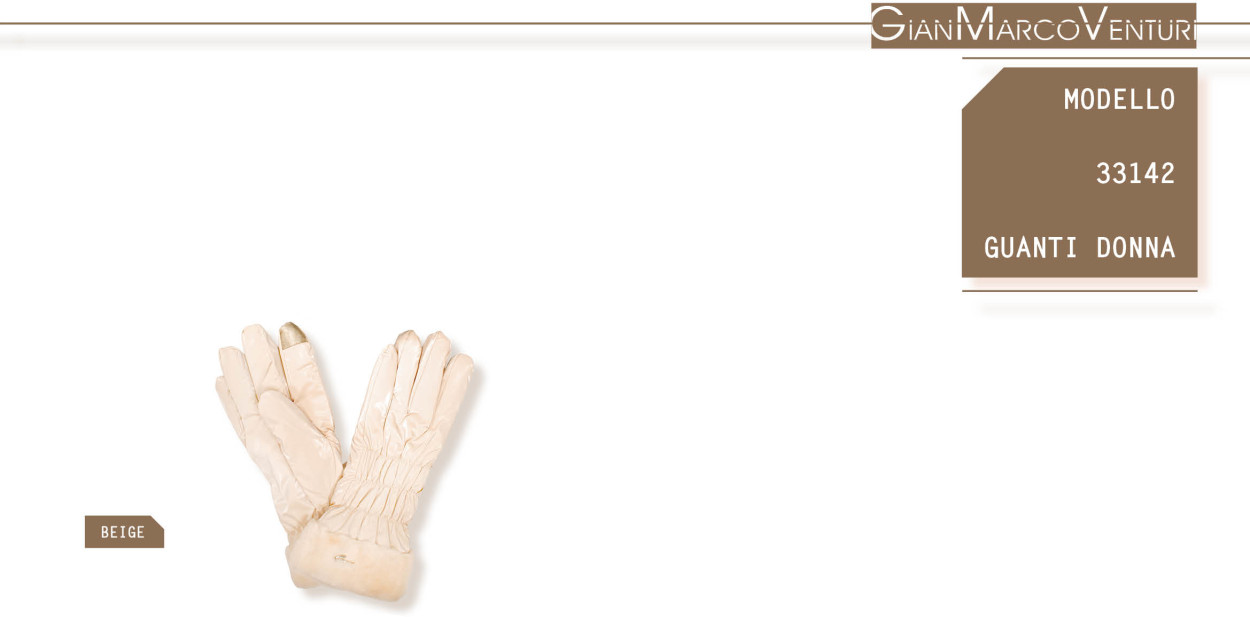 33142BEIGE GUANTO DONNA BEIGE 41100
