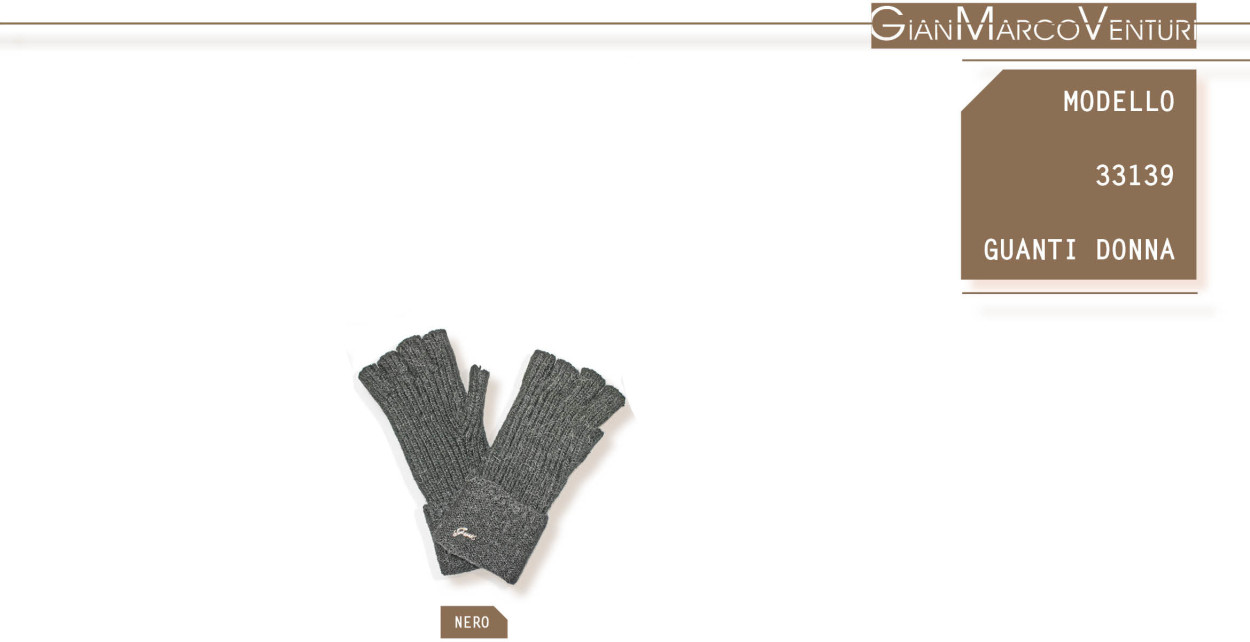 33139N GUANTO DONNA NERO 41100