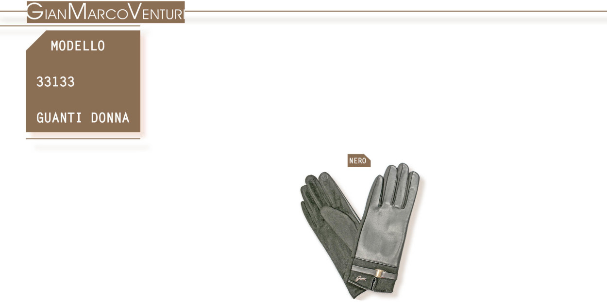 33133N GUANTO DONNA NERO 41100