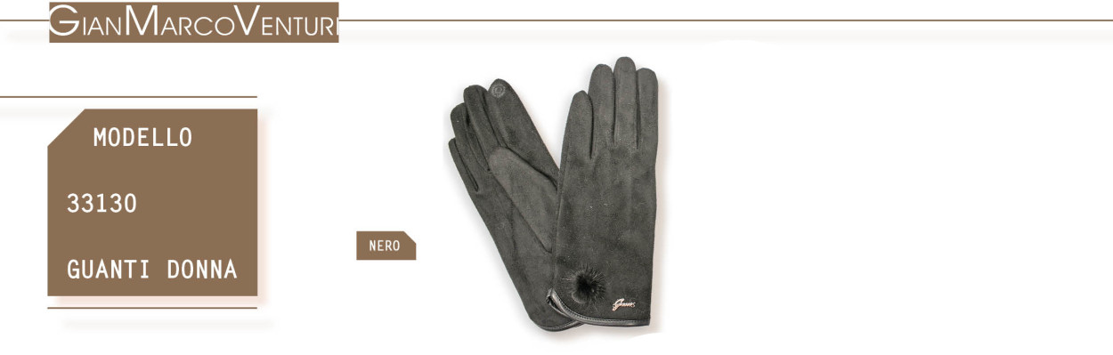 33130N GUANTO DONNA NERO 41100