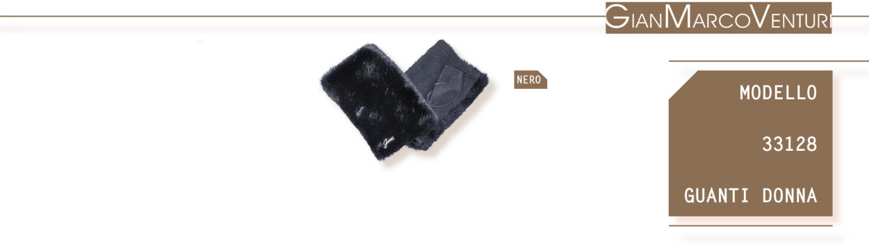 33128N GUANTO DONNA NERO 41100