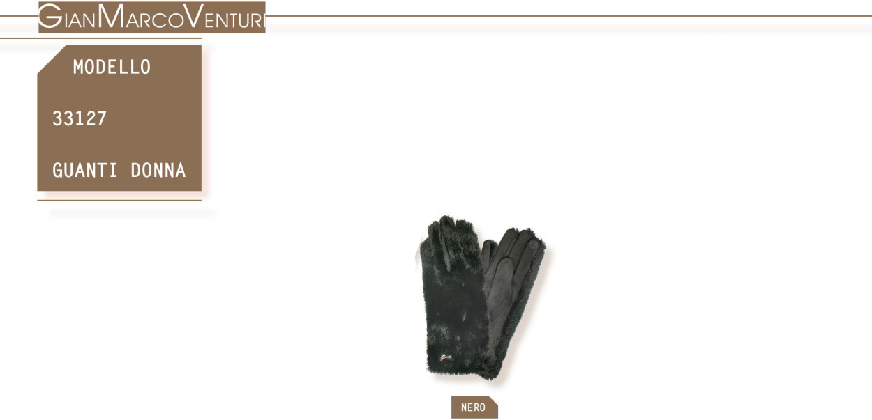 33127N GUANTO DONNA NERO 41100