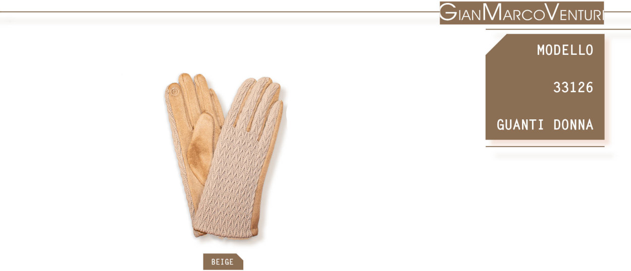33126BE GUANTO DONNA BEIGE 41100