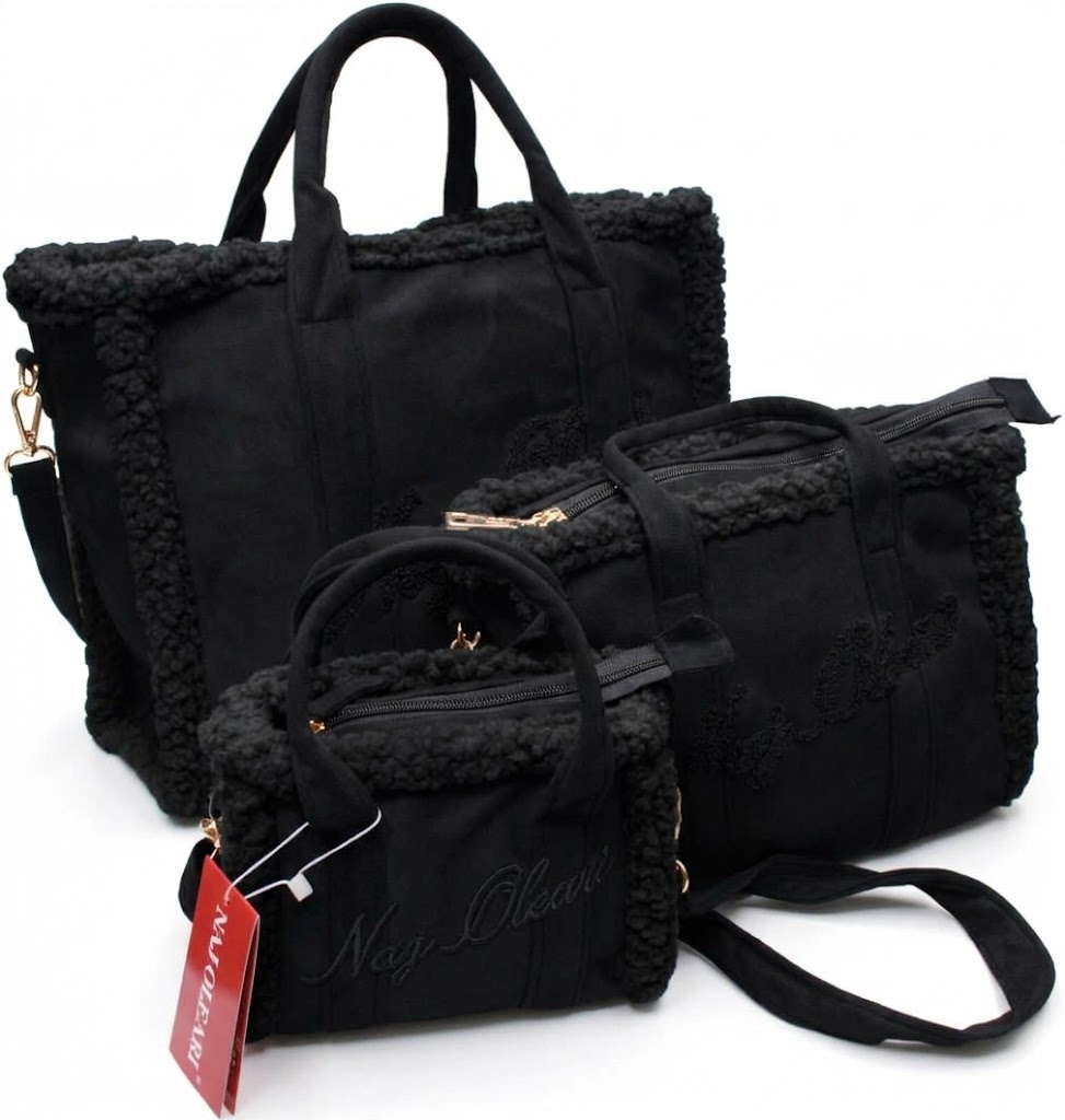 62180/SETTED4 L BAULETTO, M BAULETTO, S MINI BAULETTO NERO 41233
