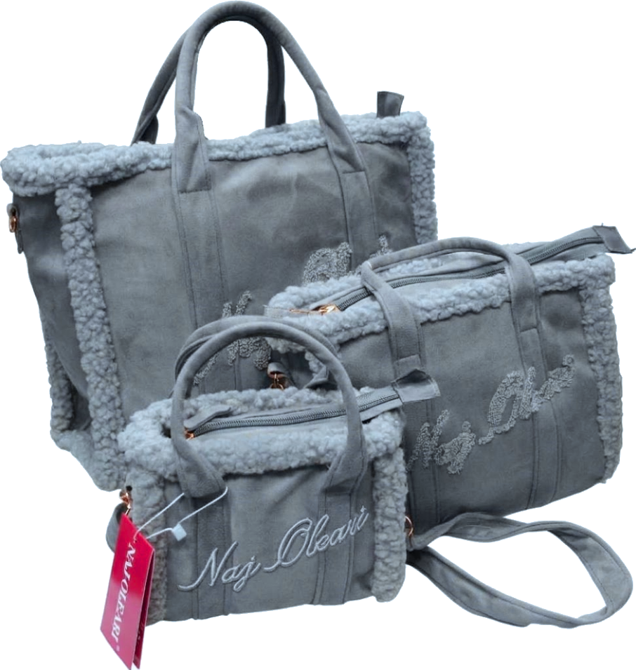 62180/SETTED4 L BAULETTO, M BAULETTO, S MINI BAULETTO JEANS 41233