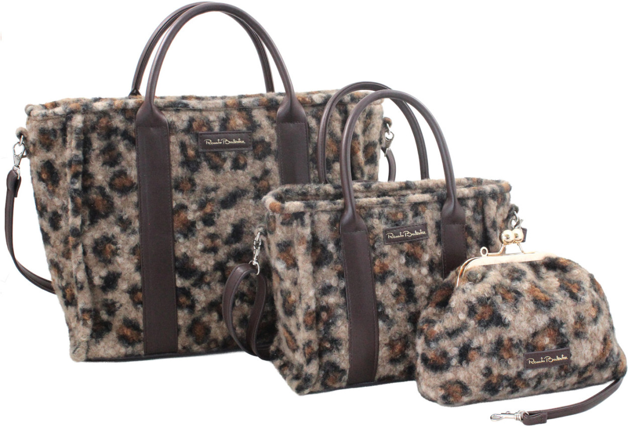 62174/SETLEO L BAULETTO, M BAULETTO, S POCHETTE MARRONE 41233