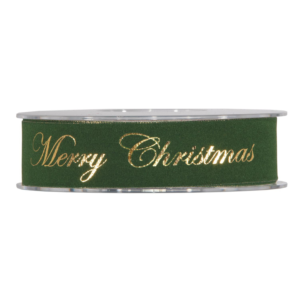 GOLD MERRY CHRISTMAS MM25X10MT DARK GREEN 4707M73 41229
