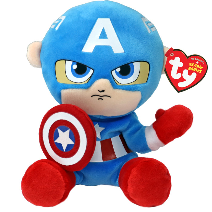 T44002 PELUCHE MARVEL 20cm FLOPPY CAPTAIN AMERICA 40789
