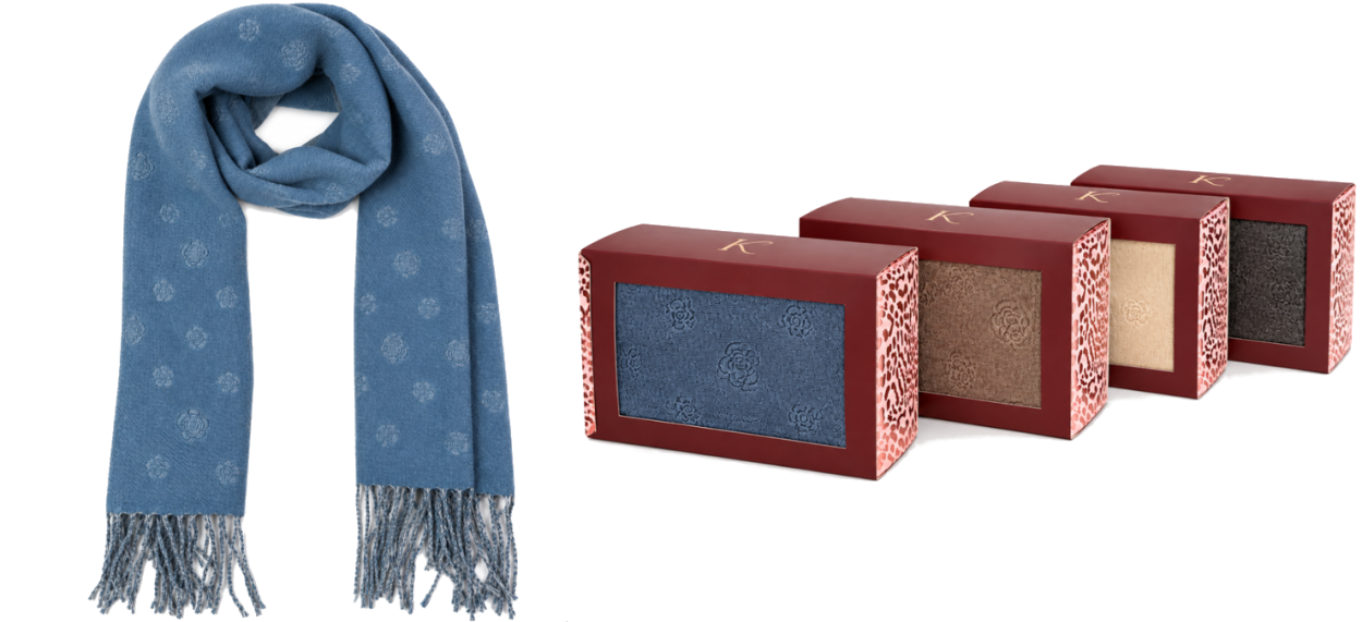 AC1387/BOX SCIARPA DONNA LE KIKKE IN BOX 90x180cm 41414