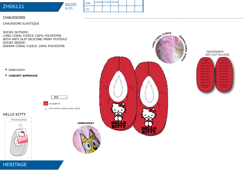 ZH06121 CHAUSSONS ELASTIQUE F 40892