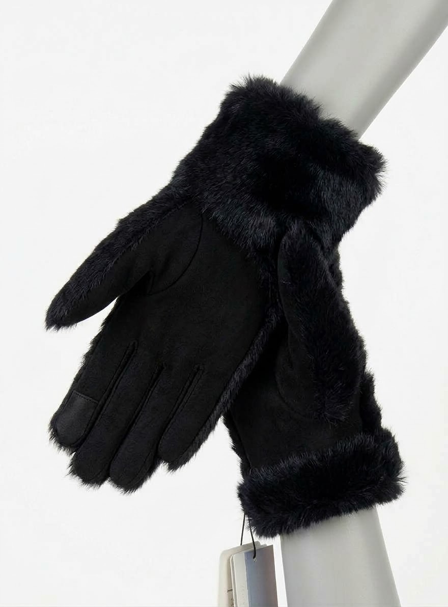 33127N GUANTO DONNA NERO 41100