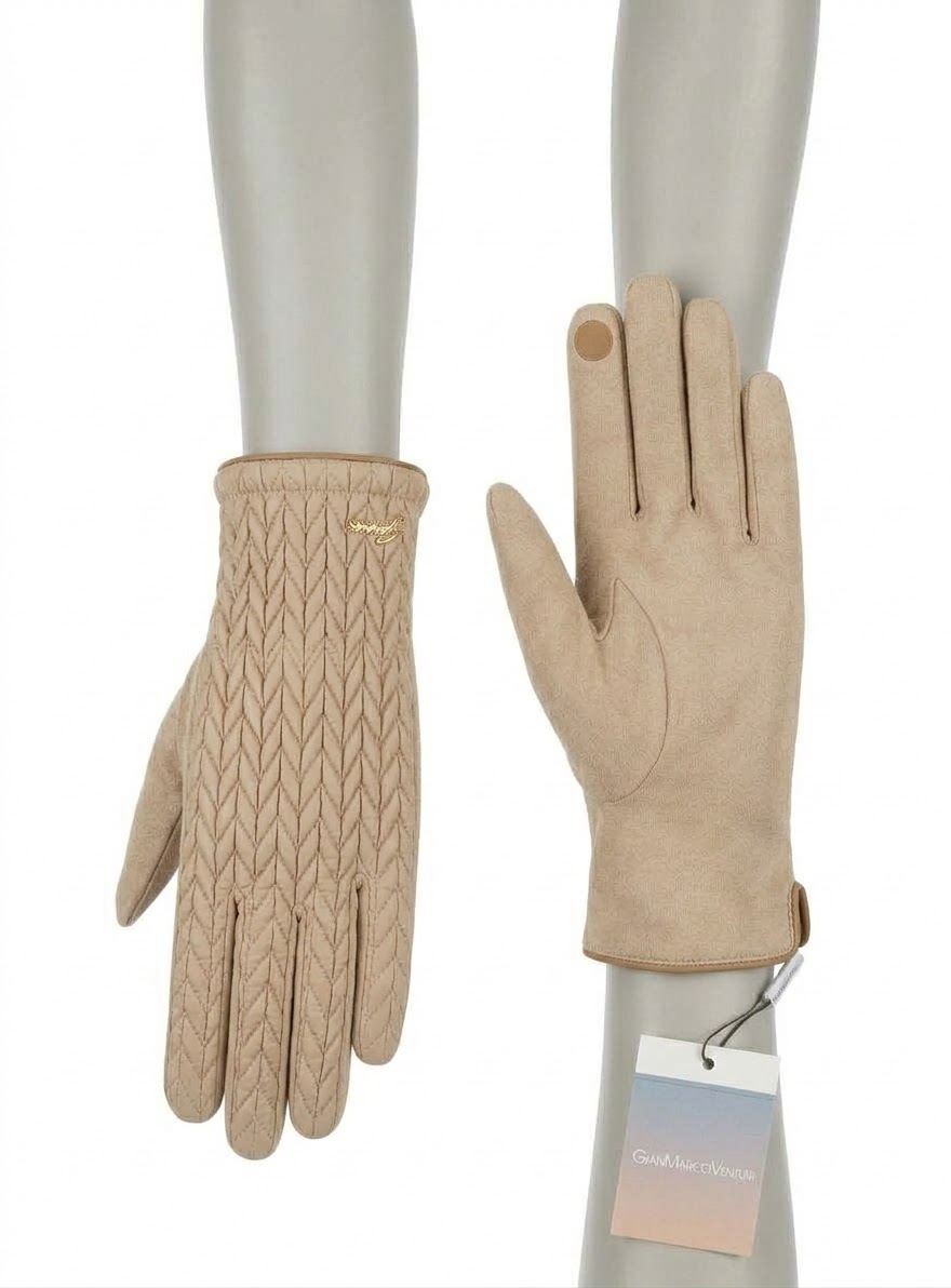 33126BE GUANTO DONNA BEIGE 41100