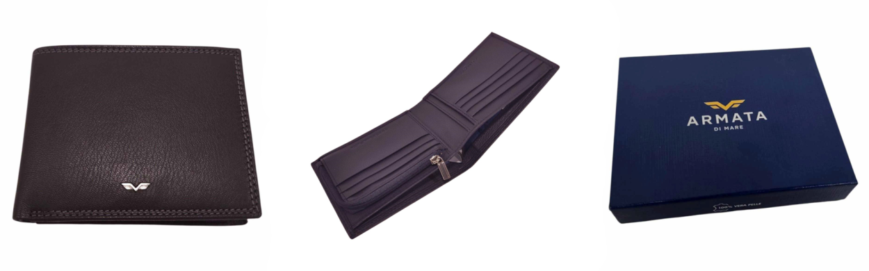 PDK567-112 PF UOMO ADM TESTA MORO 100% VERA PELLE 9,5x12x1,5cm 52248