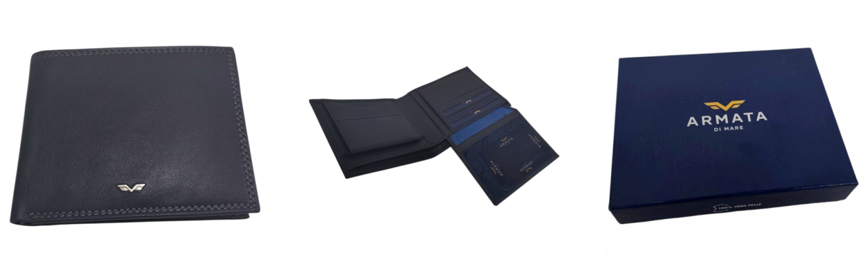 PDK567-1 PF UOMO ADM BLU 100% VERA PELLE 9.7x12x2cm 52248