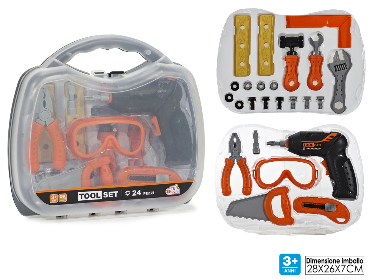 TOOL SET VALIGETTA ATTREZZI 24pz 104636 40619
