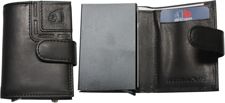 PDK564-92 PF UOMO AME NERO 100% VERA PELLE 52248