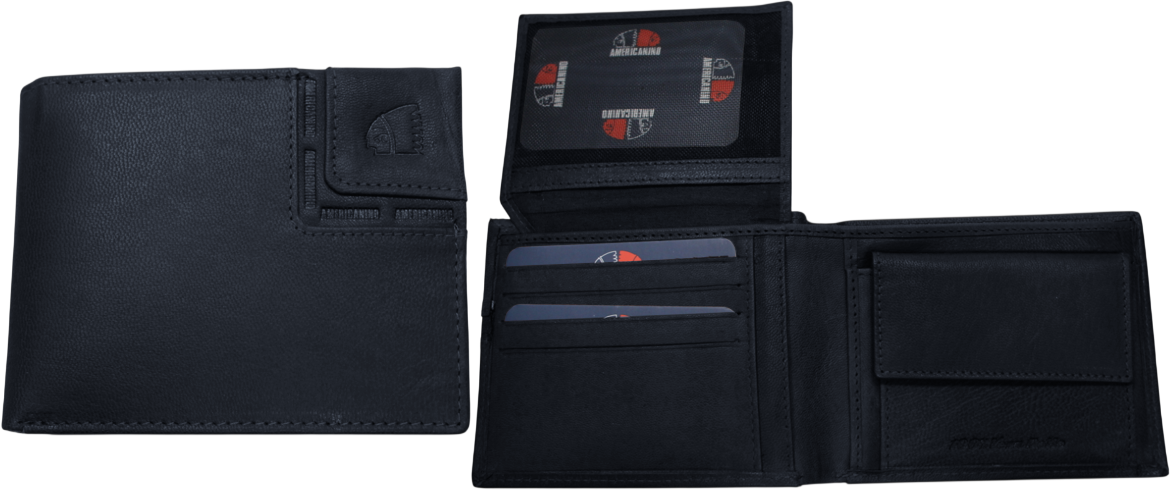 PDK564-1 PORTAFOGLIO UOMO AME BLU 100% VERA PELLE 12x9,5cm 52248