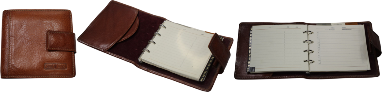 AGENDA/RUBRICA VINTAGE IN VERA PELLE 1/SLIM/435