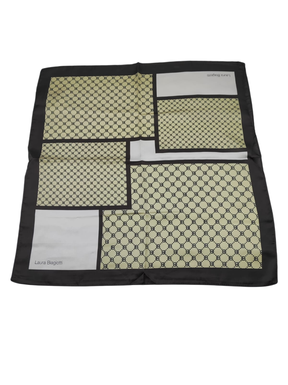 LB26W103-16 FOUL. PATTERN MARRONE 90x90cm 55392