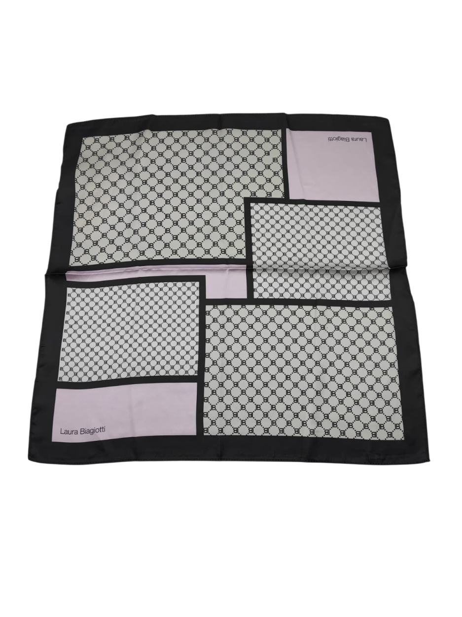 LB26W103-20 FOUL. PATTERN NERO 90x90cm 55392