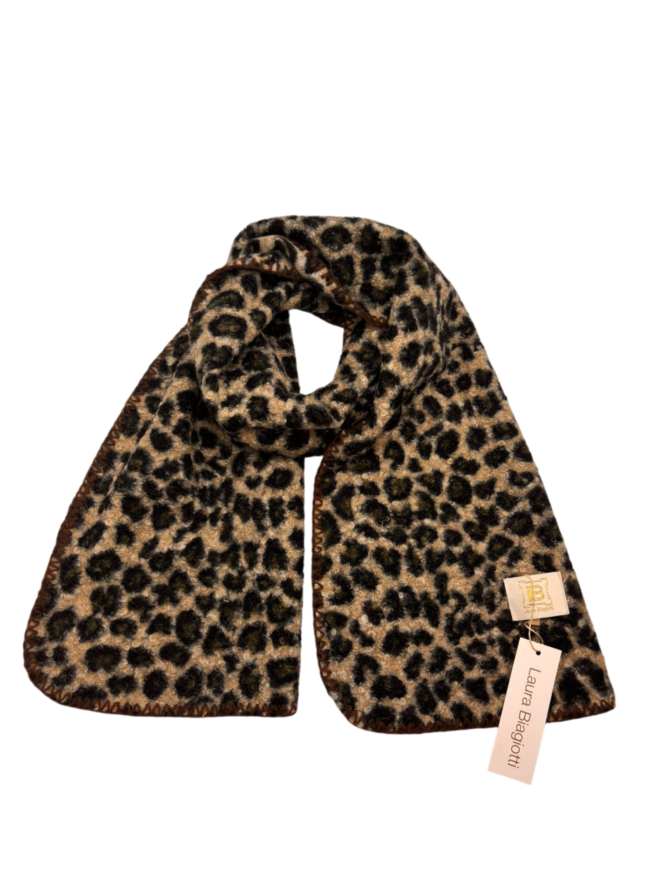 LB26W221-03 SC. ANIMALIER BOUCLE BEIGE 36x190cm 55392