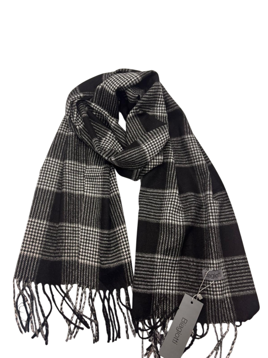 LB26W247-20 SC. UOMO PRINC. DI GALLES NERO 50x200cm 55392