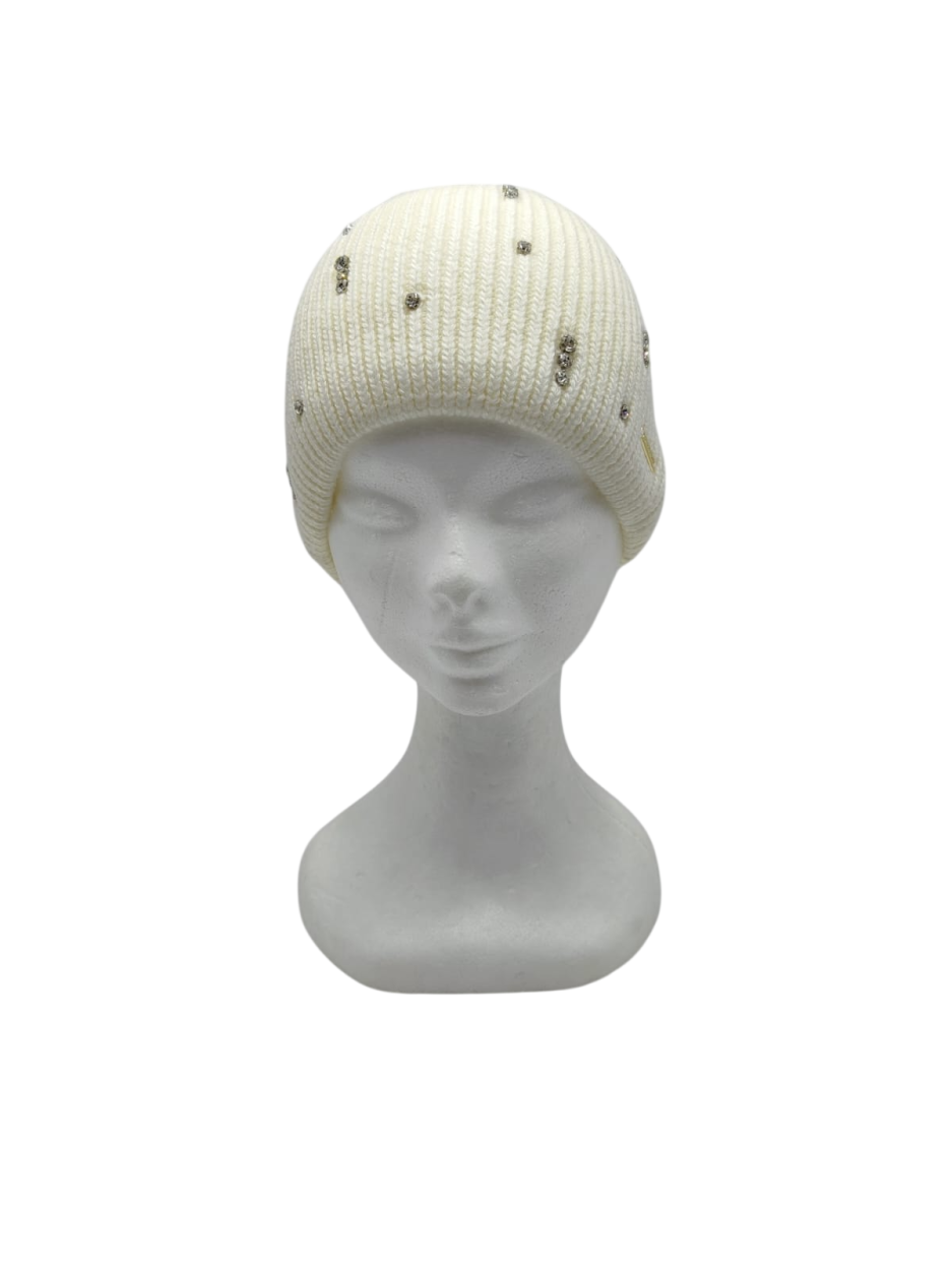 LB26W805-02 CAPP. BERRETTO STUDS BIANCO 55392