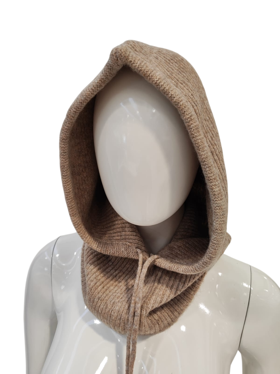 LB26W808-03 CAPP. BALACLAVA TRECCE BEIGE 55392