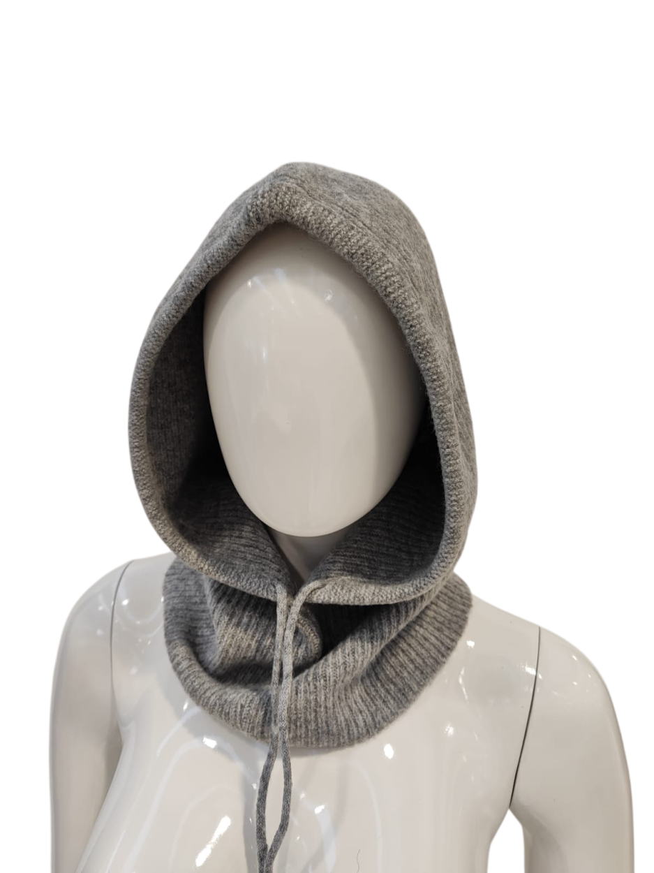 LB26W808-18 CAPP. BALACLAVA TRECCE GRIGIO 55392